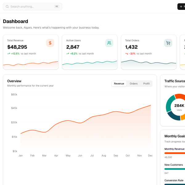 Zenith Dashboard - Main Overview