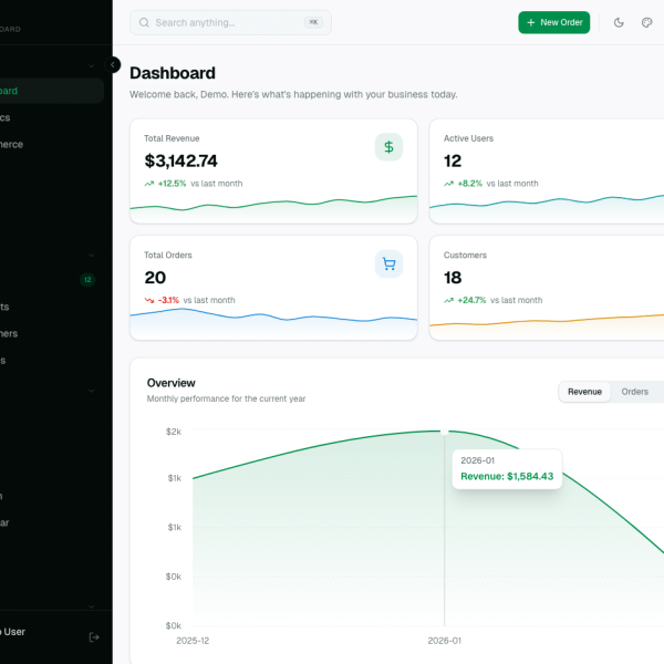Apex Dashboard Laravel