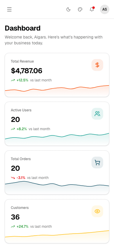 Zenith Dashboard Laravel