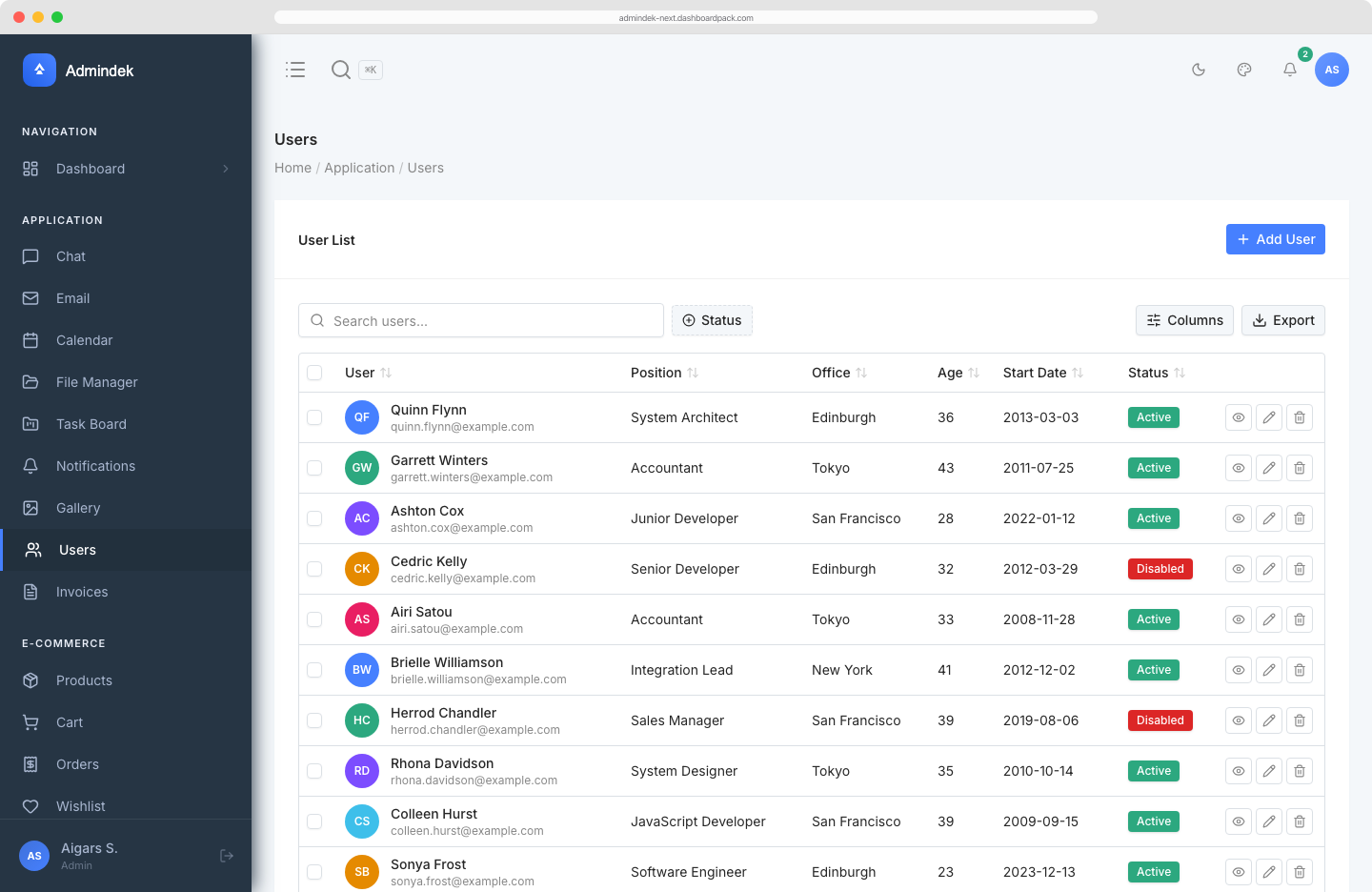Admindek — Next.js Edition