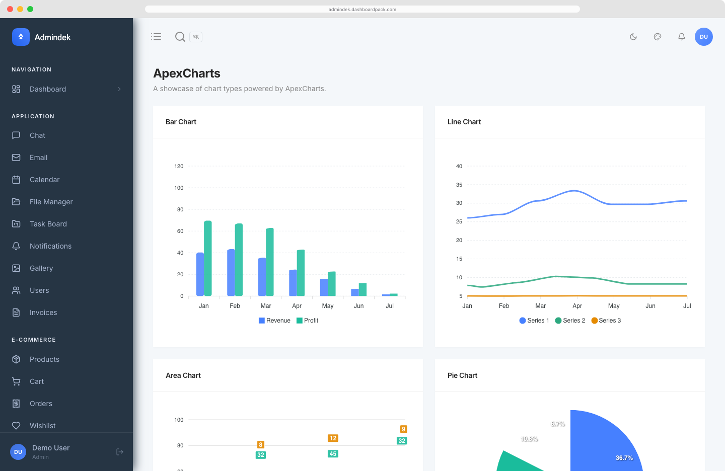 Admindek — Laravel Edition
