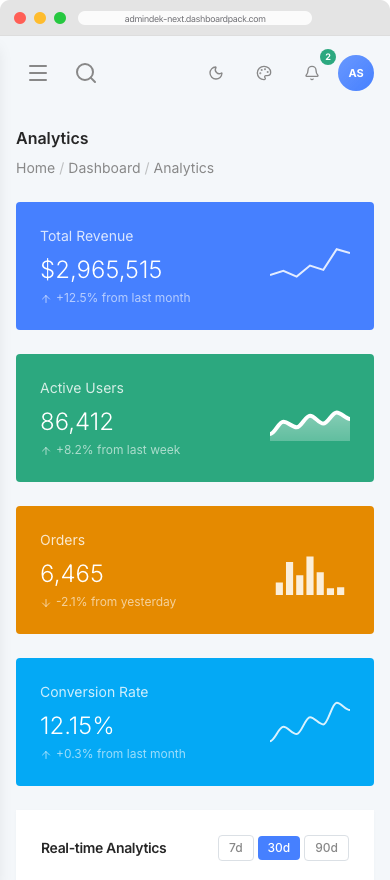 Admindek — Next.js Edition