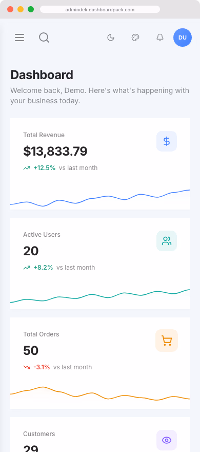 Admindek — Laravel Edition