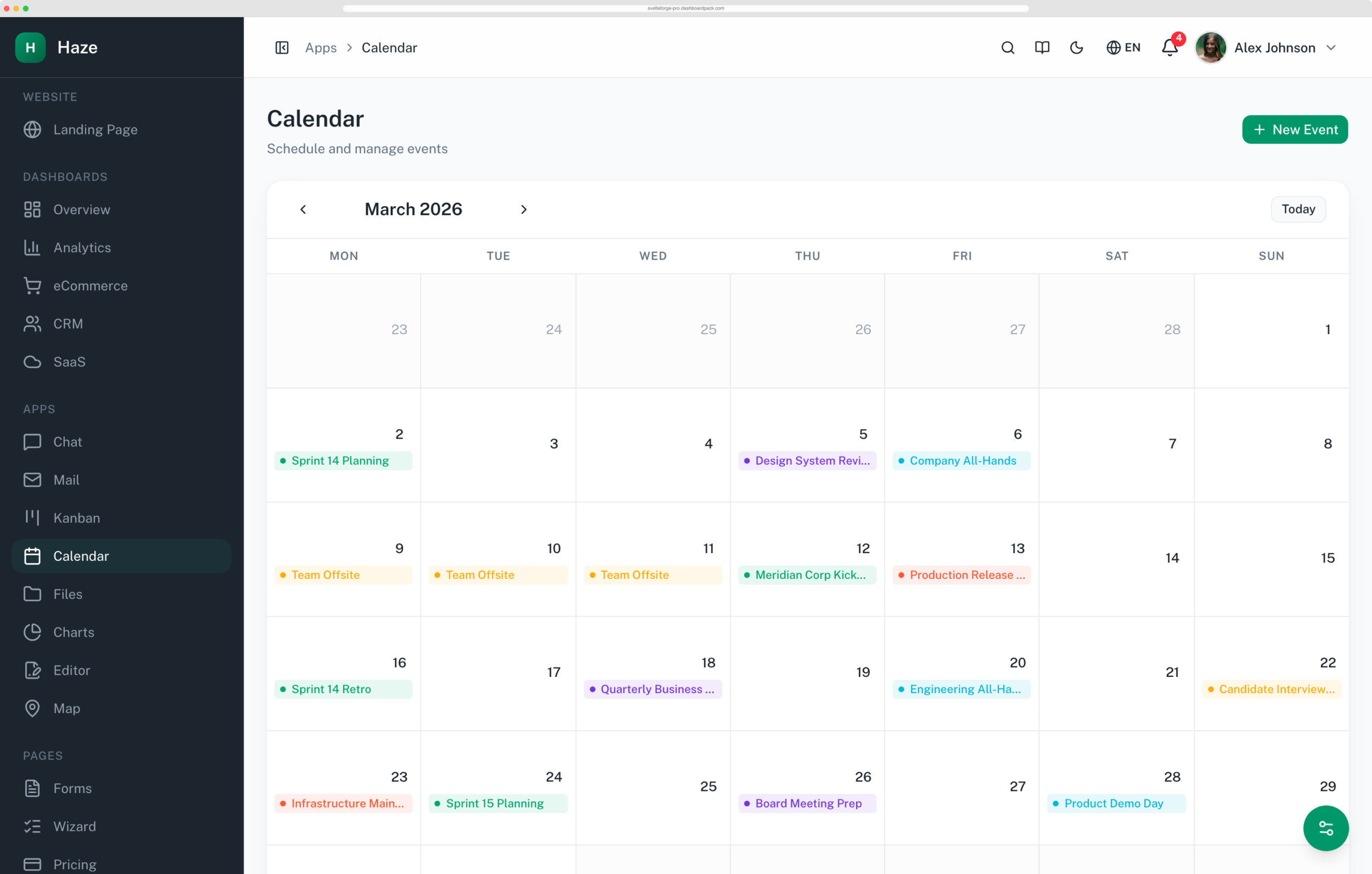 Haze Dashboard — Next.js Edition