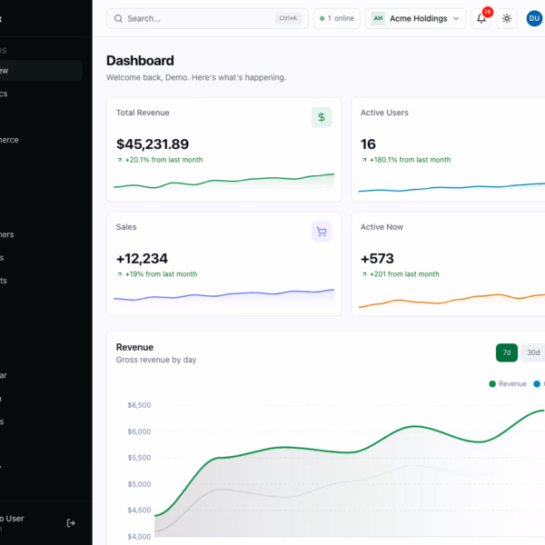 Apex Dashboard — Django Edition