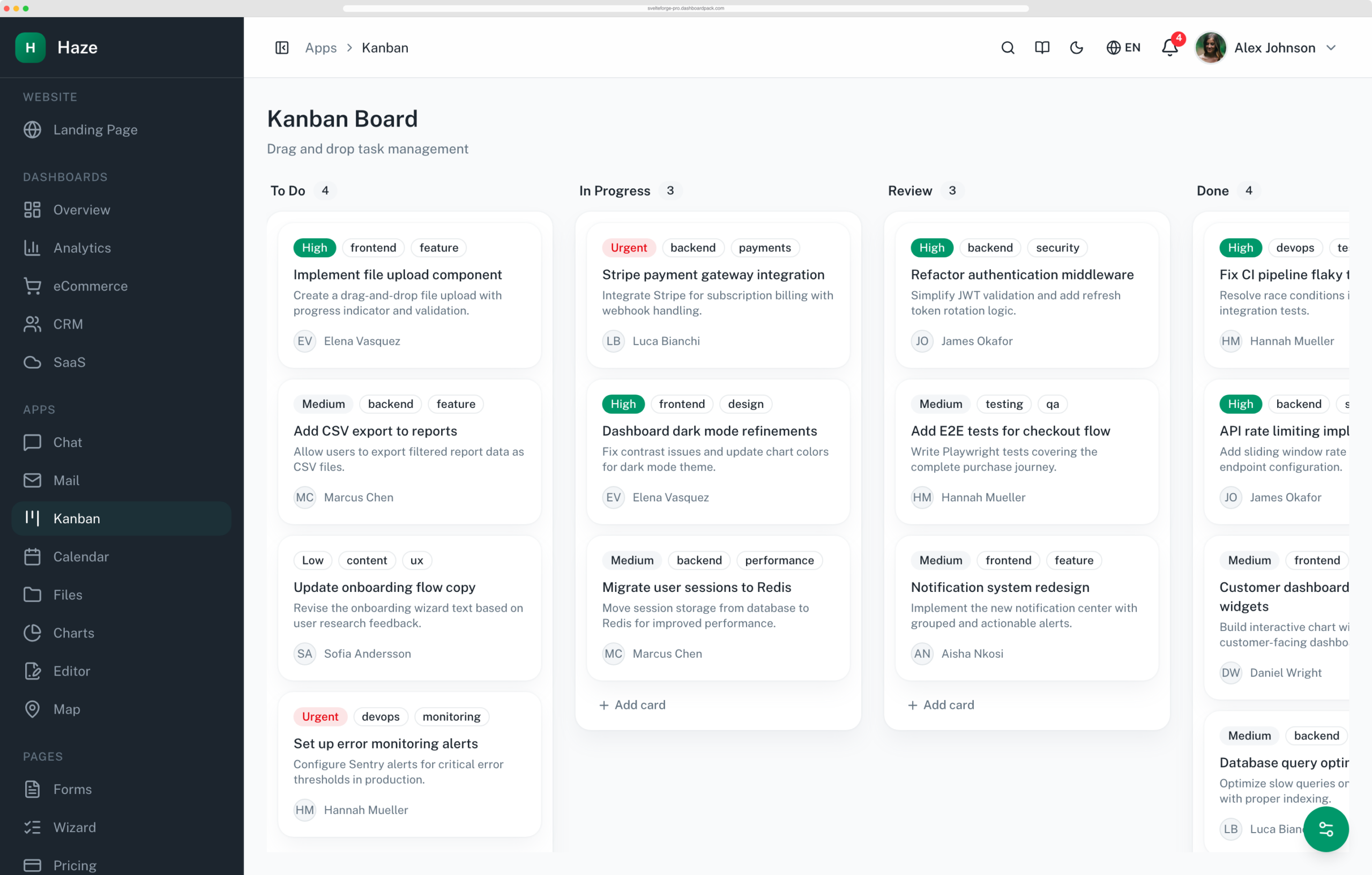 Haze Dashboard — Next.js Edition