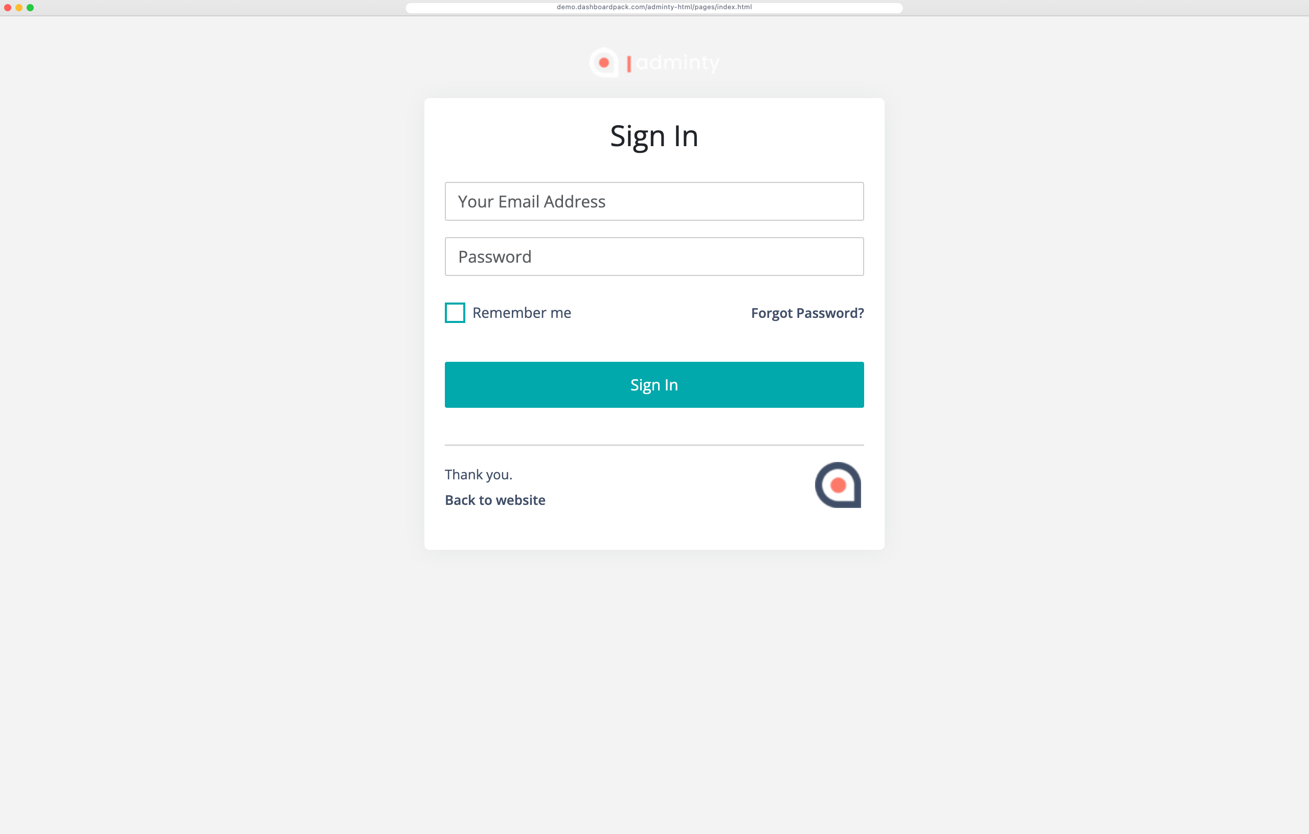 Adminty HTML Dashboard