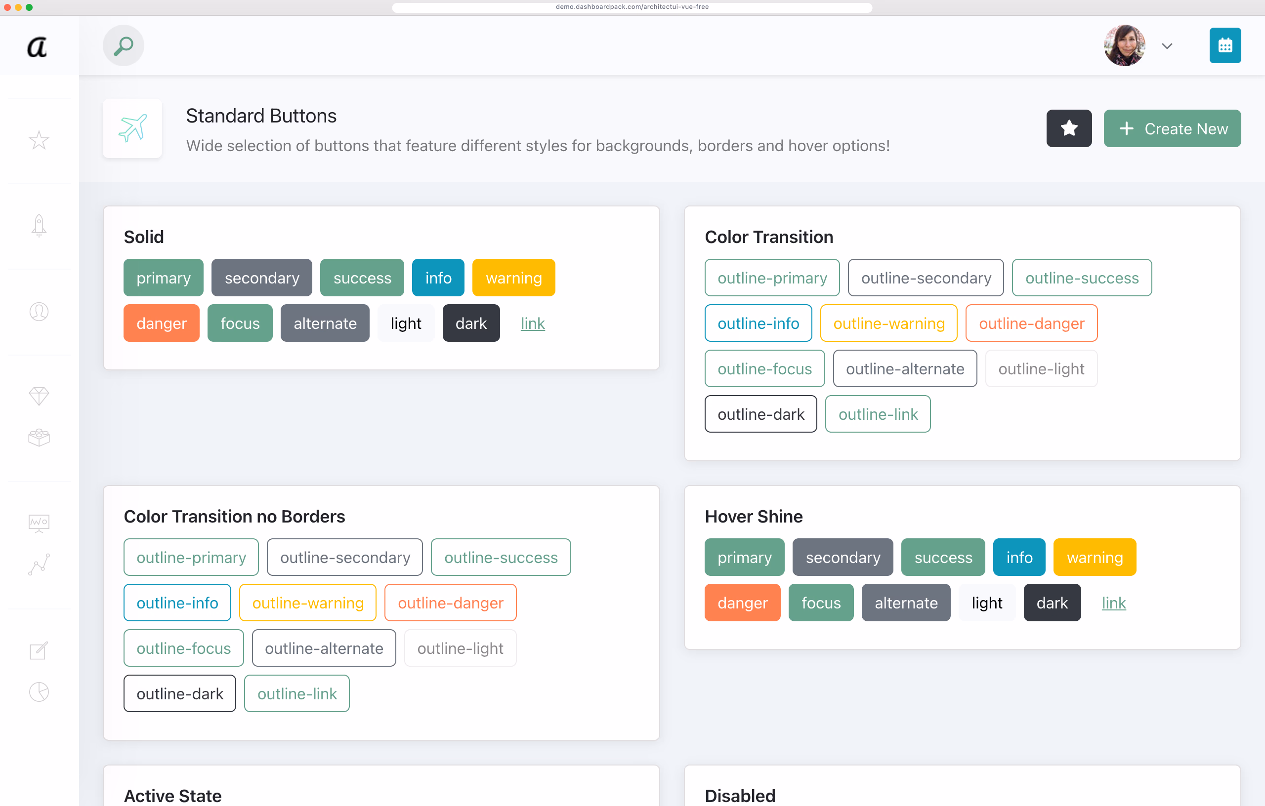 ArchitectUI Dashboard Vue Free