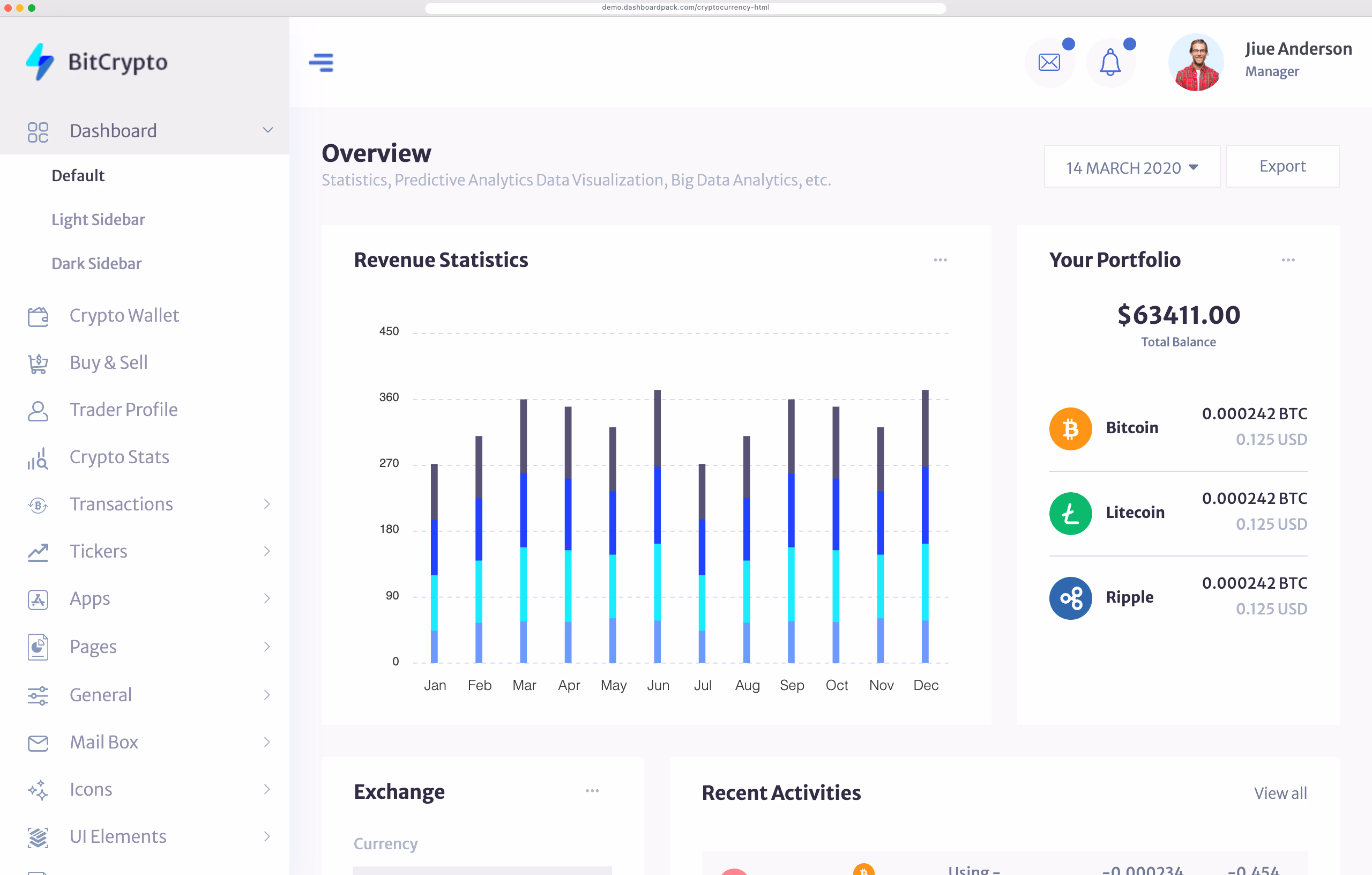 Cryptocurrency Dashboard