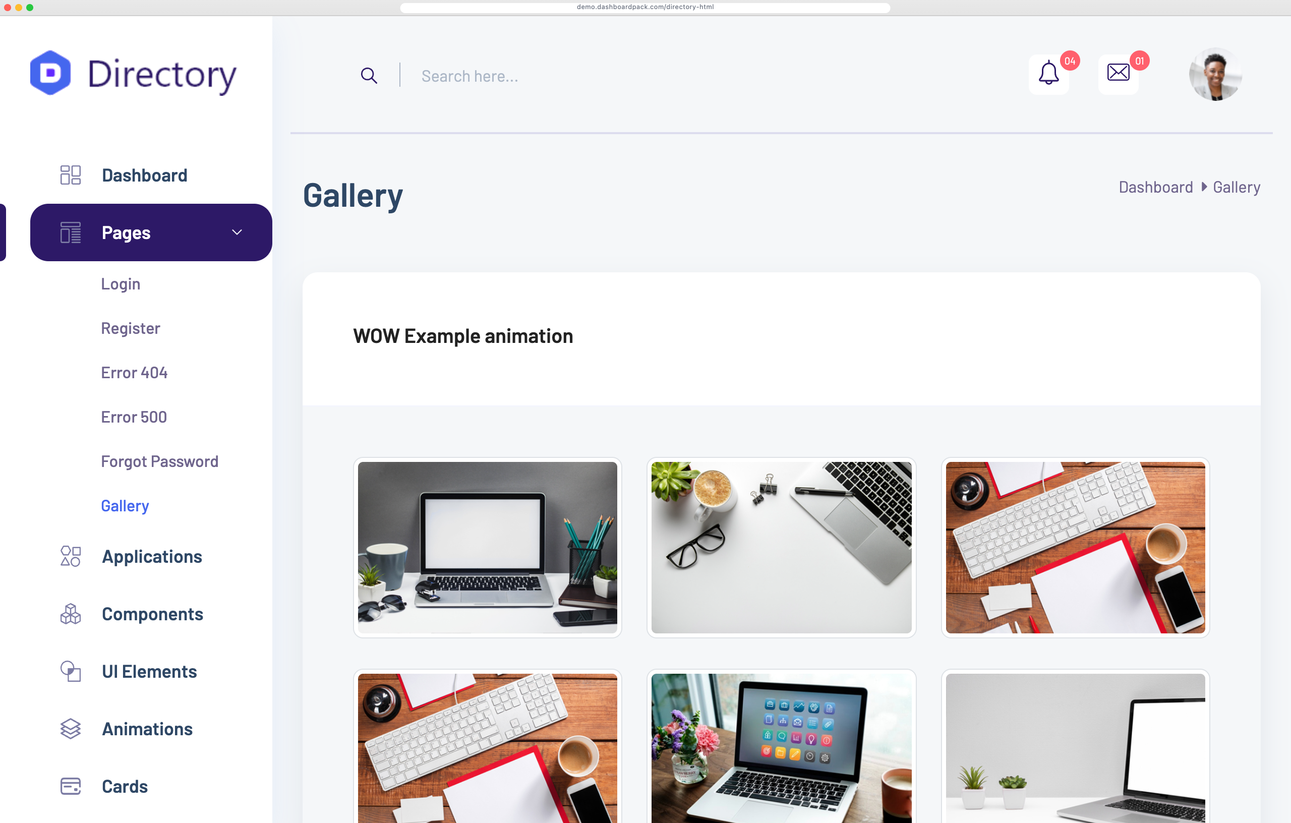Directory Dashboard
